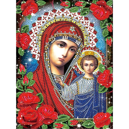 Religion - Special Shaped Drill Diamond Paiting 25*30cm