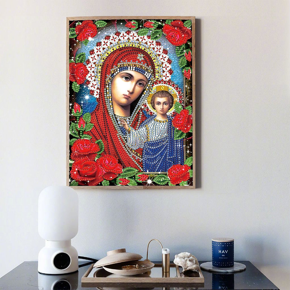 Religion - Special Shaped Drill Diamond Paiting 25*30cm