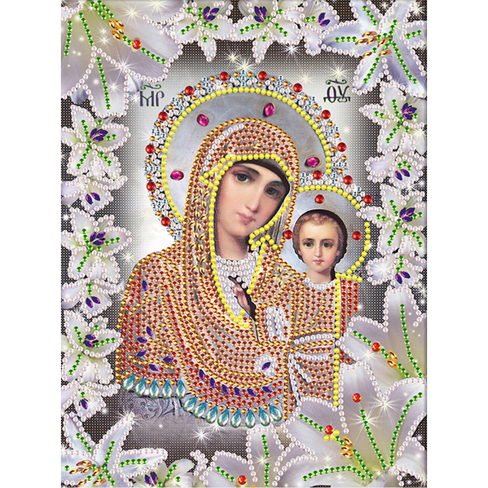 Religion - Special Shaped Drill Diamond Paiting 25*30cm