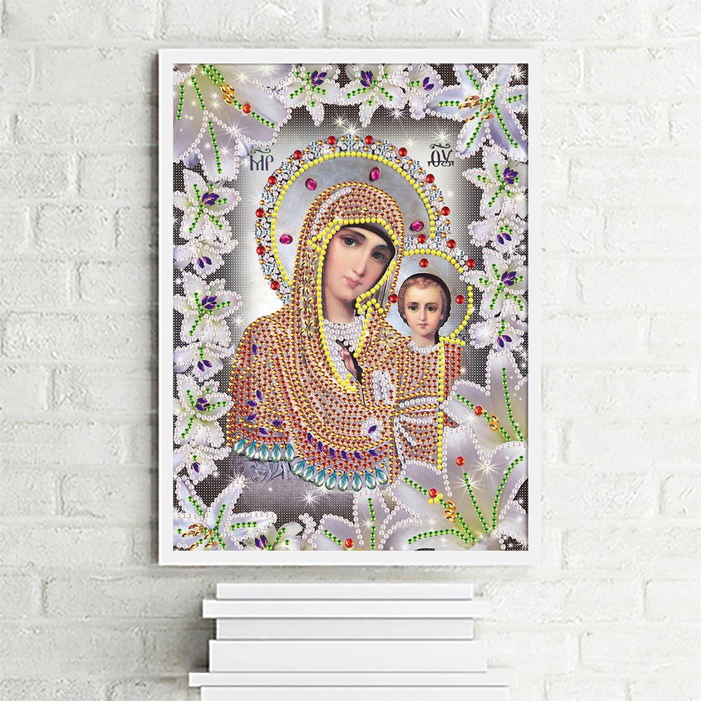 Religion - Special Shaped Drill Diamond Paiting 25*30cm
