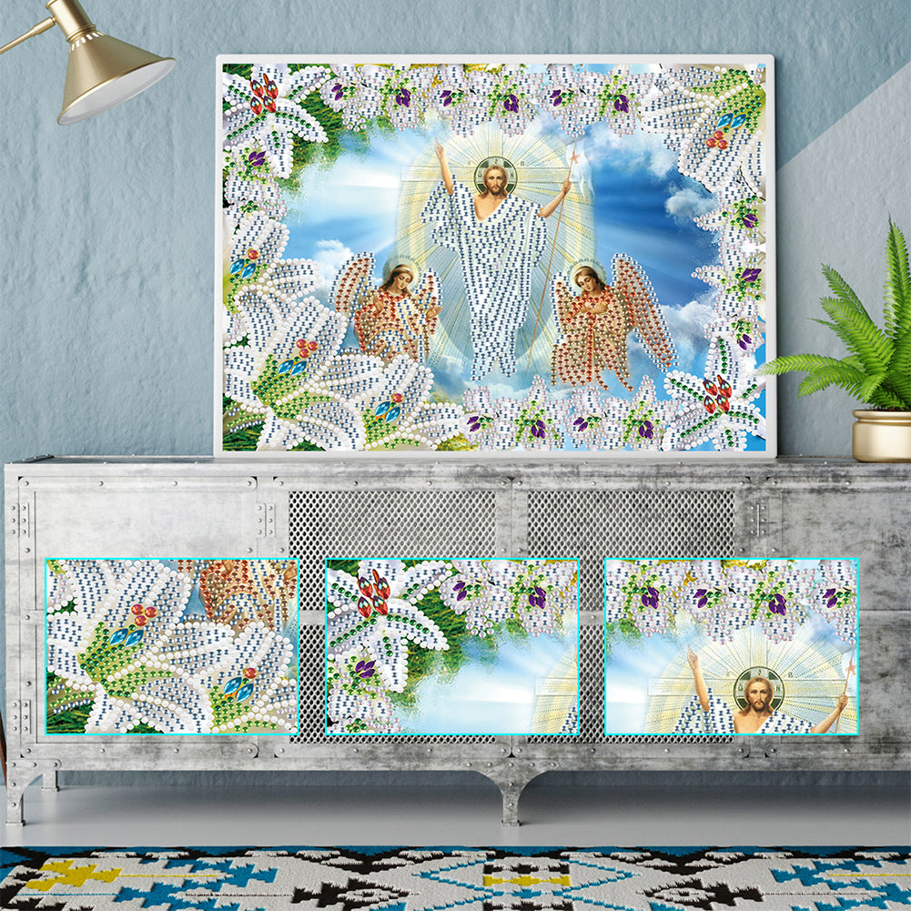 Religion - Special Shaped Drill Diamond Paiting 30*25cm