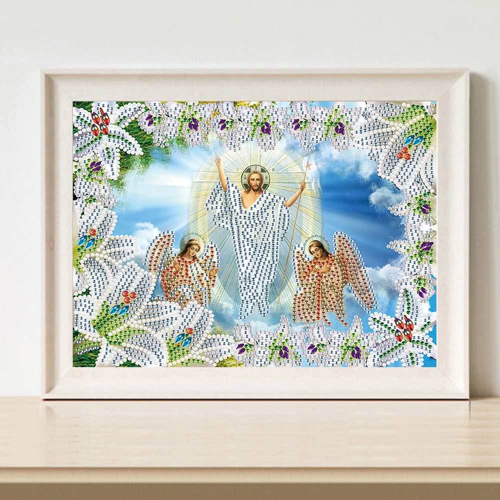 Religion - Special Shaped Drill Diamond Paiting 30*25cm