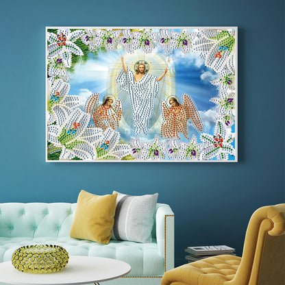 Religion - Special Shaped Drill Diamond Paiting 30*25cm