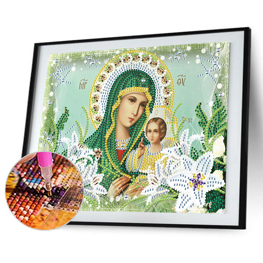 Religion - Special Shaped Drill Diamond Paiting 30*25cm