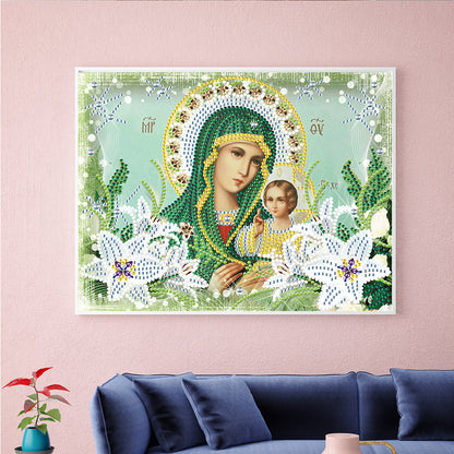 Religion - Special Shaped Drill Diamond Paiting 30*25cm
