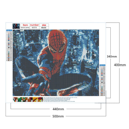 Spiderman - Full Round Drill Diamond Painting 50*40CM