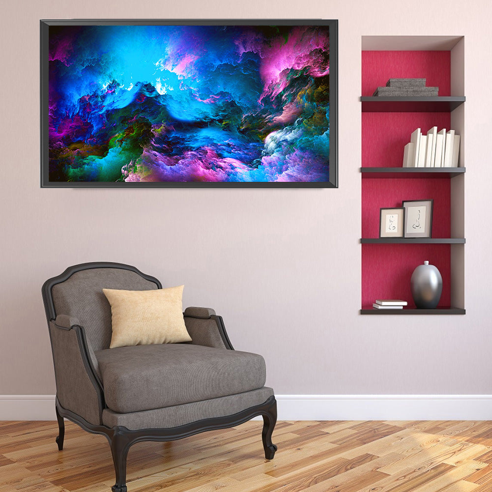 Aurora Clouds - Full Round Drill Diamond Painting 80*40CM
