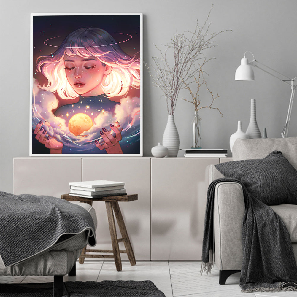 Fantasy Beauty - 11CT Stamped Cross Stitch 40*50CM
