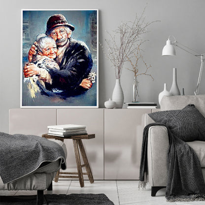 Old Couple - Full Round Drill Diamond Painting 40*50CM