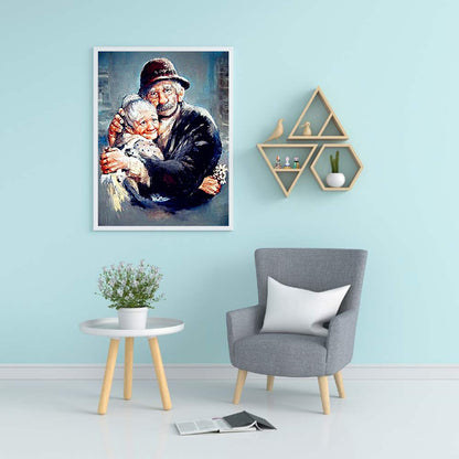 Old Couple - Full Round Drill Diamond Painting 40*50CM