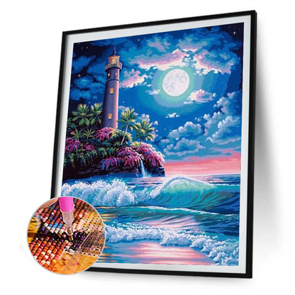 Lighthouse - Full Square Drill Diamond Painting 30*40CM