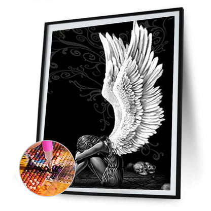 Winged Angel - Full Round Drill Diamond Painting 30*40CM