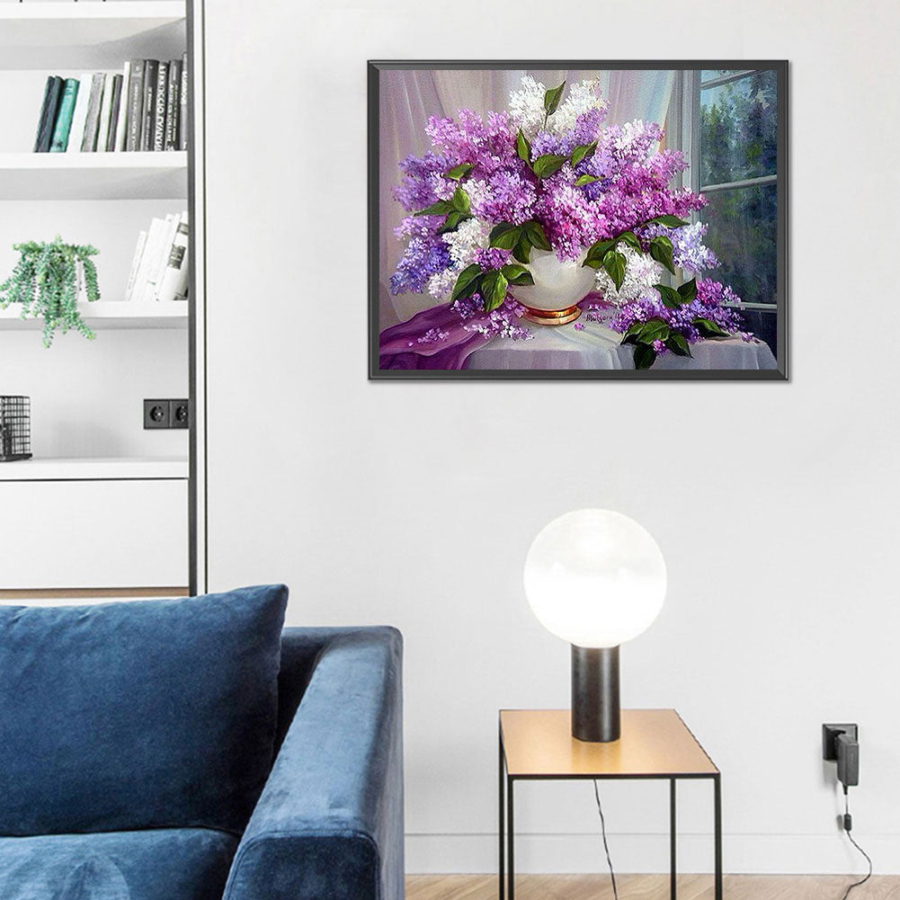 Vase Bouquet - Full Round Drill Diamond Painting 40*30CM