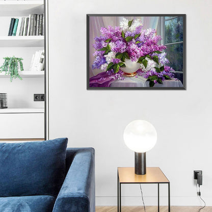 Vase Bouquet - Full Round Drill Diamond Painting 40*30CM
