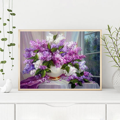 Vase Bouquet - Full Round Drill Diamond Painting 40*30CM
