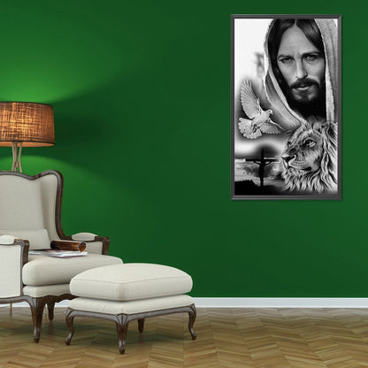 Jesus Prays For Peace - Full Round Drill Diamond Painting 40*70CM