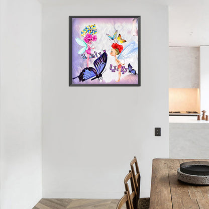 Butterfly Fairy - Full Round Drill Diamond Painting 30*30CM