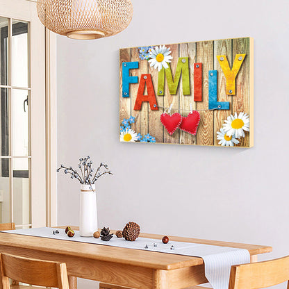 Family - 11CT Stamped Cross Stitch 46*36CM