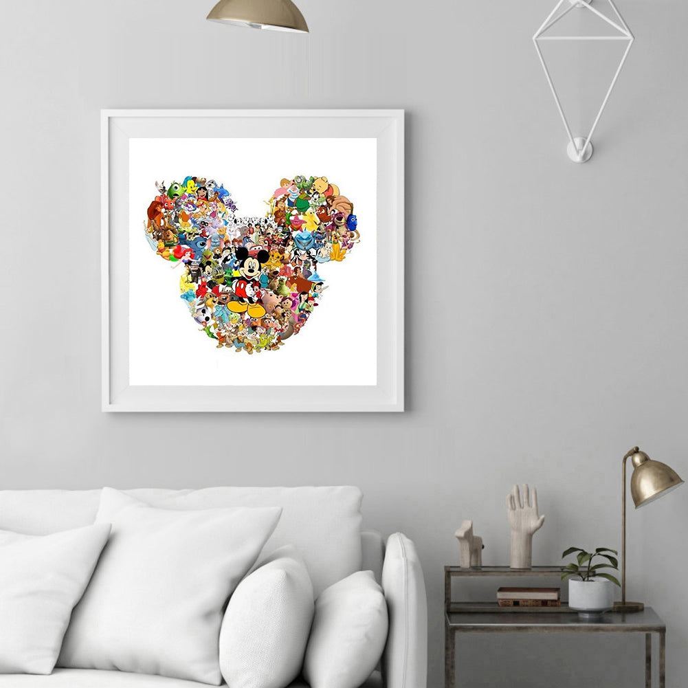 Cartoon Crowd - 11CT Counted Cross Stitch 40*40CM