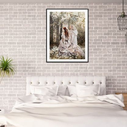 Couple - Full Round Drill Diamond Painting 30*40CM