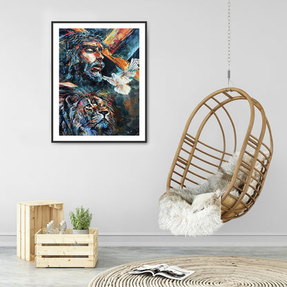 Man - Full Round Drill Diamond Painting 30*40CM