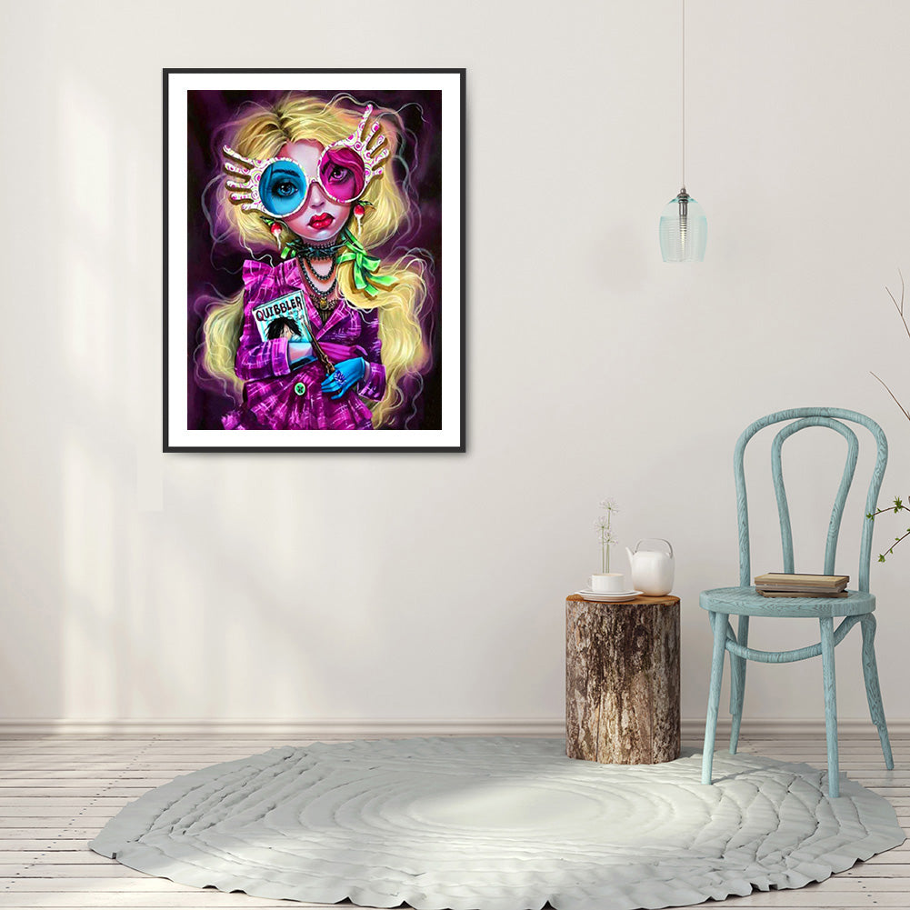 Girl - Full Round Drill Diamond Painting 50*60CM