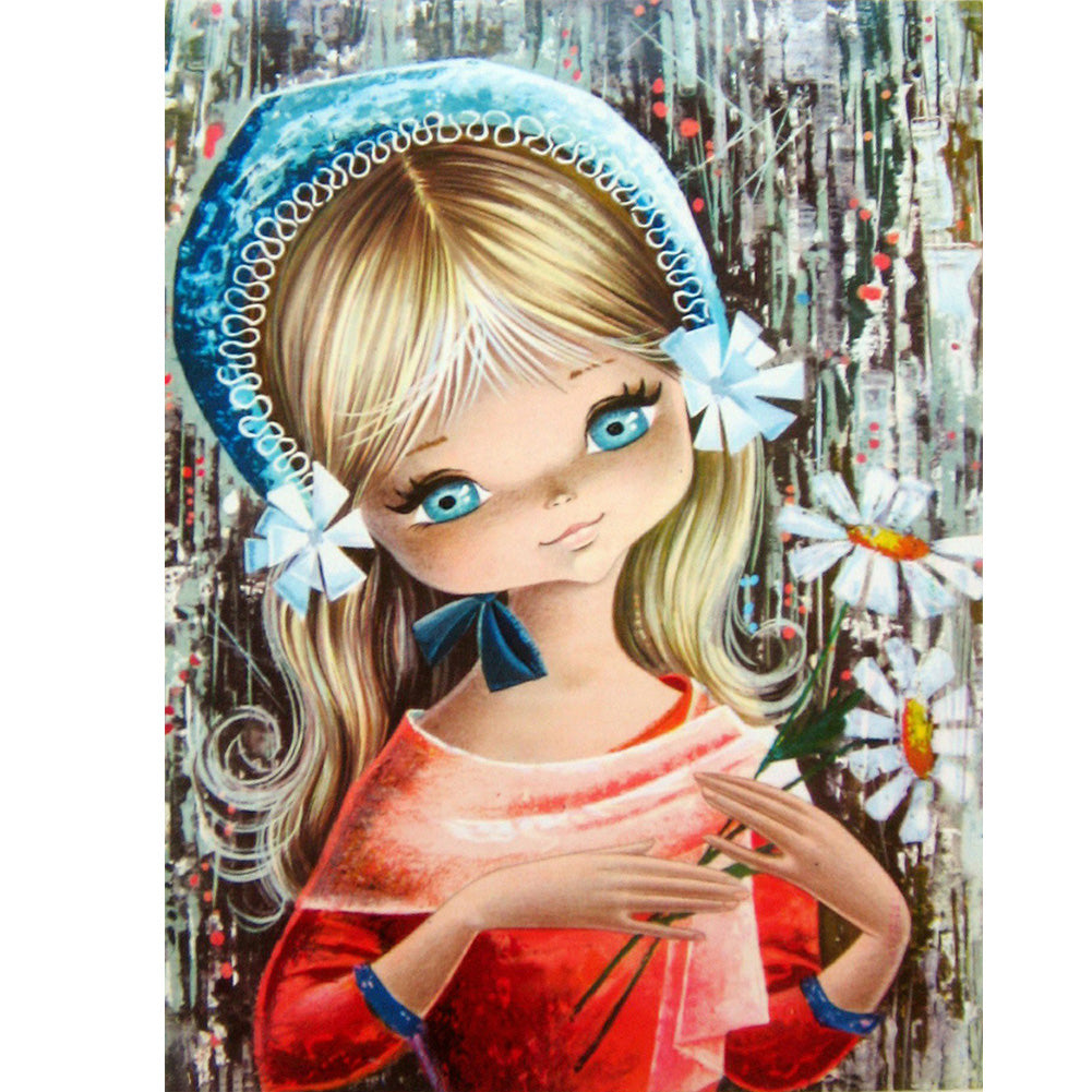 Little Girl - Full Round Drill Diamond Painting 30*40CM