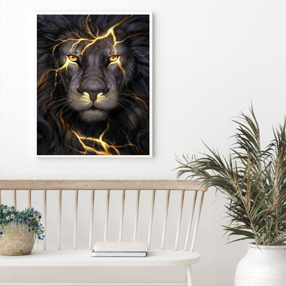 Lion - Full Round Drill Diamond Painting 50*60CM