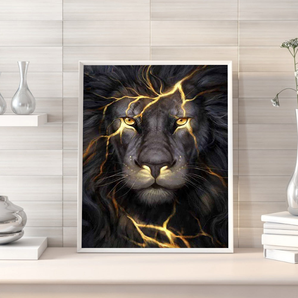 Lion - Full Round Drill Diamond Painting 50*60CM