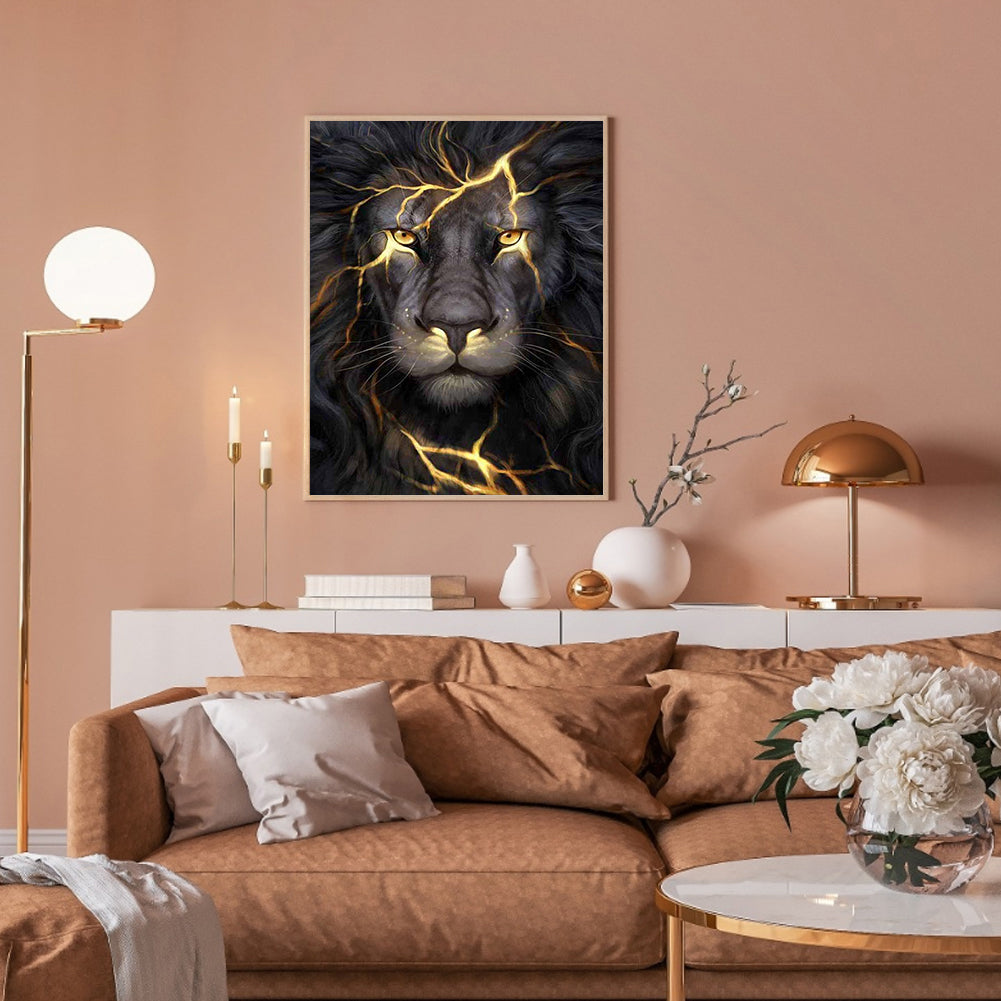 Lion - Full Round Drill Diamond Painting 50*60CM