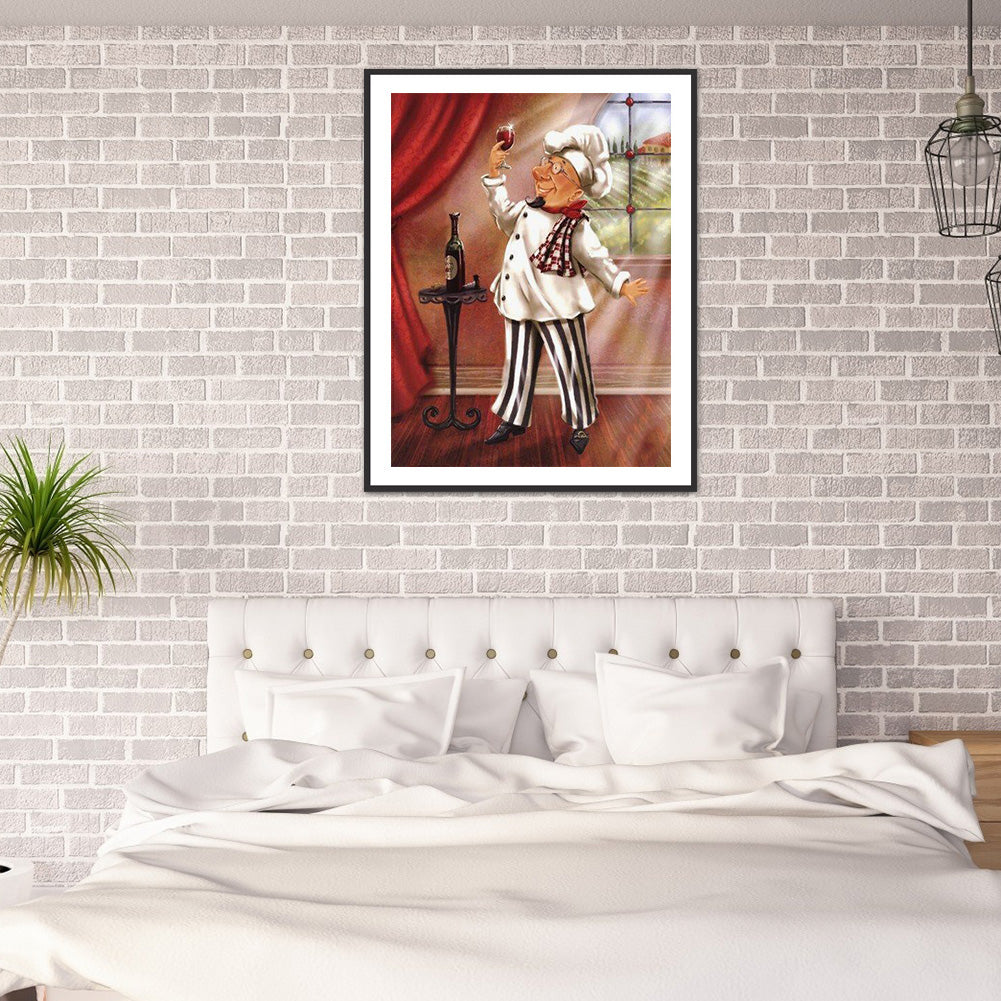 Chef - Full Round Drill Diamond Painting 50*60CM