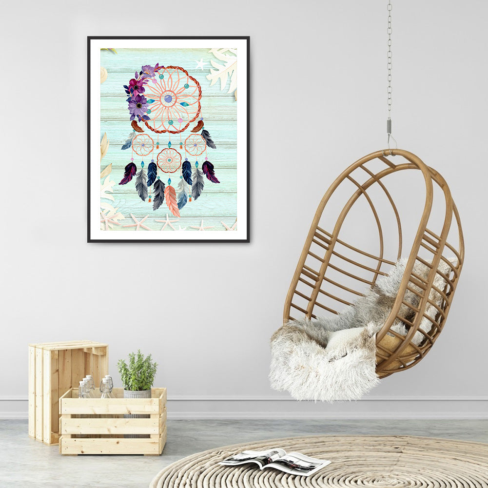 Dreamcatcher - Full Round Drill Diamond Painting 30*40CM