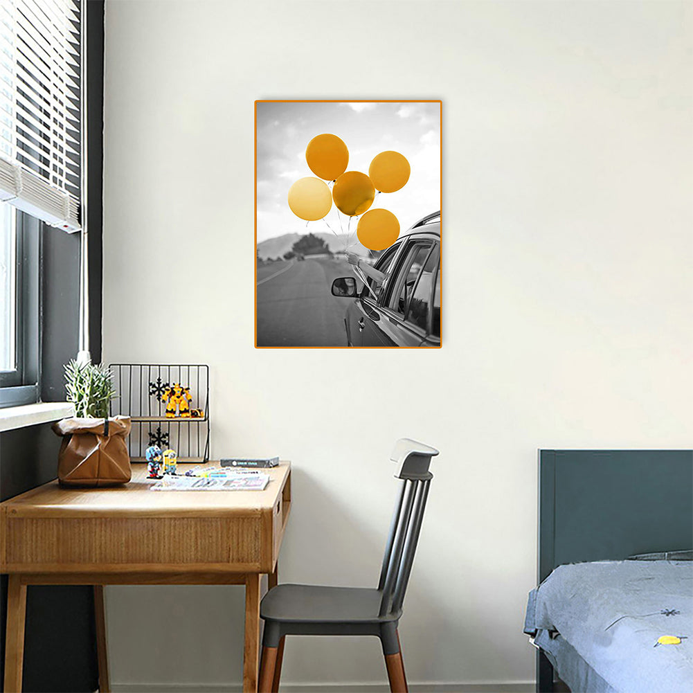 Yellow Balloon - Full Square Drill Diamond Painting 30*40CM