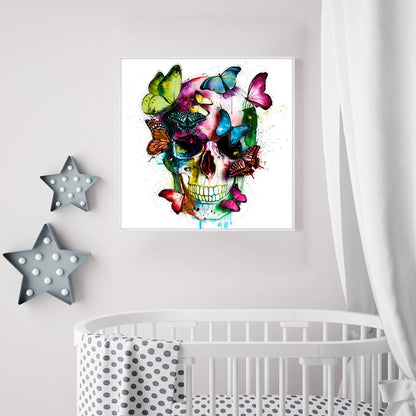 Skull - 11CT Counted Cross Stitch 40*40CM