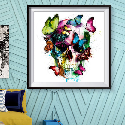 Skull - 11CT Counted Cross Stitch 40*40CM