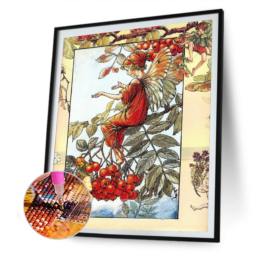 Flower Fairy - Full Round Drill Diamond Painting 30*40CM