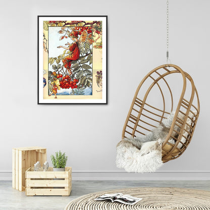 Flower Fairy - Full Round Drill Diamond Painting 30*40CM