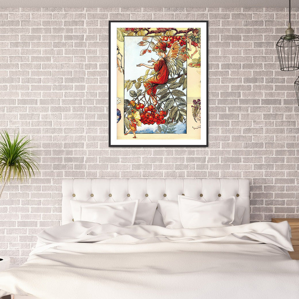 Flower Fairy - Full Round Drill Diamond Painting 30*40CM