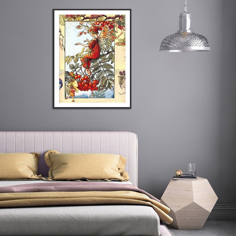Flower Fairy - Full Round Drill Diamond Painting 30*40CM