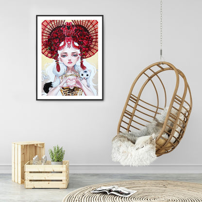 Goth Women - Full Round Drill Diamond Painting 30*40CM