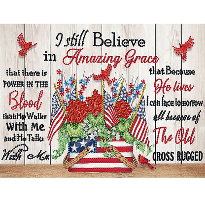 Flowers And Herbs In English - Special Shaped Drill Diamond Paiting 40*30cm