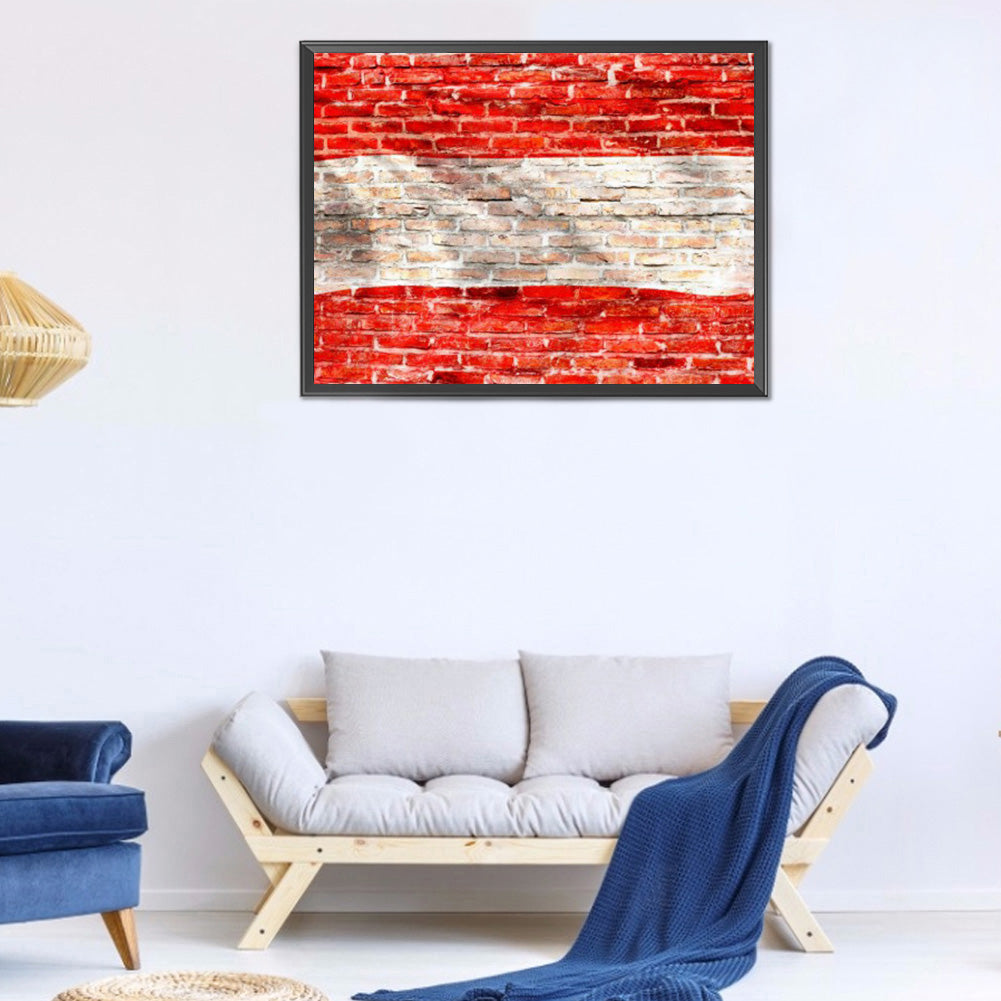 National Flag - Full Round Drill Diamond Painting 40*30CM
