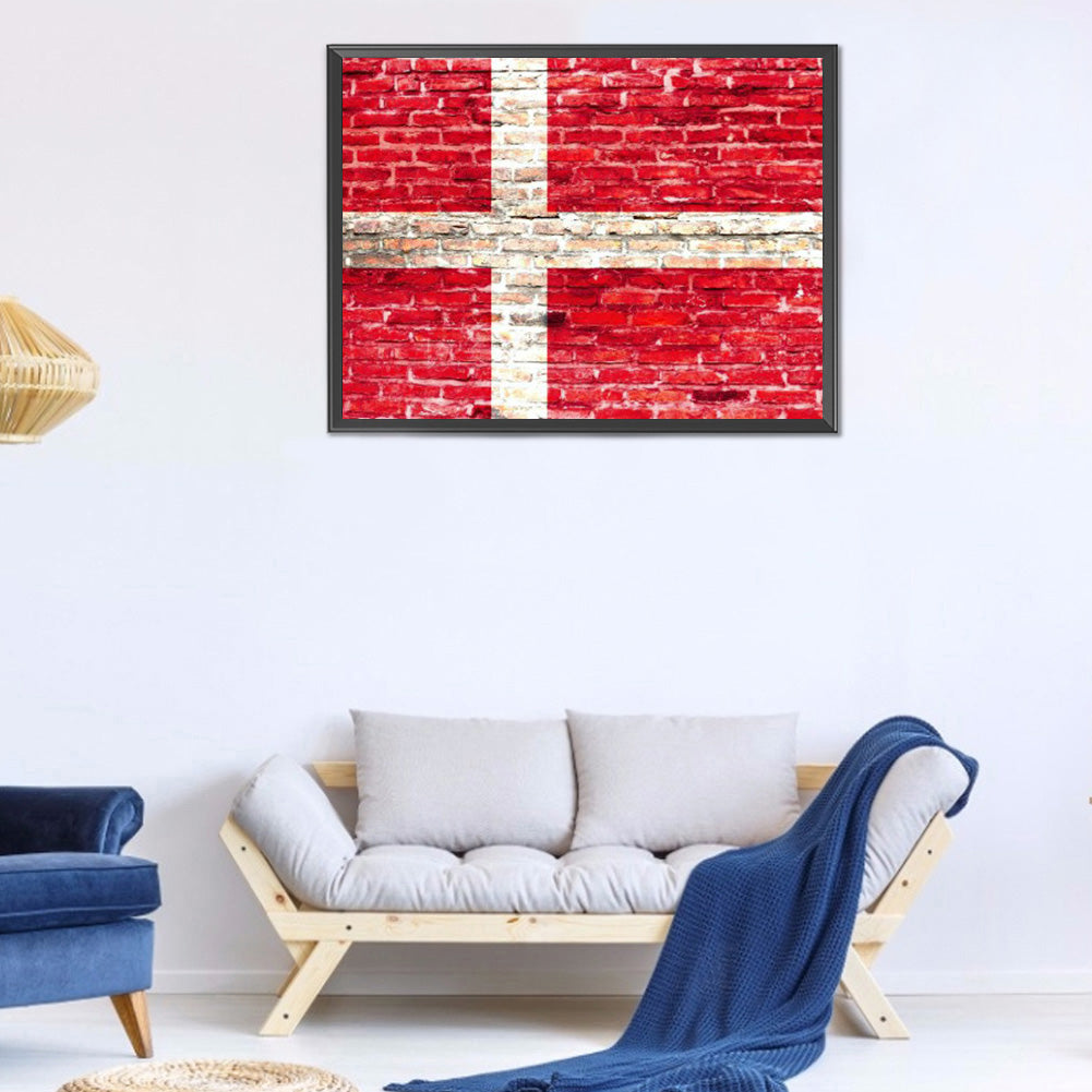 National Flag - Full Round Drill Diamond Painting 40*30CM