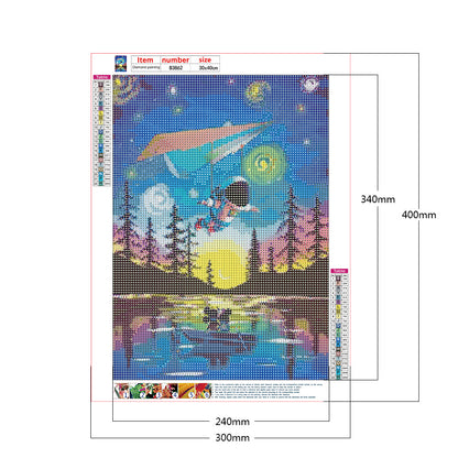 Galaxy Star Series - Full Round Drill Diamond Painting 30*40CM