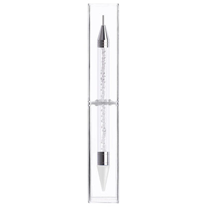 Dual Heads Dotting Wax Pen Point Drill Picker Nail Art Studs Dotter