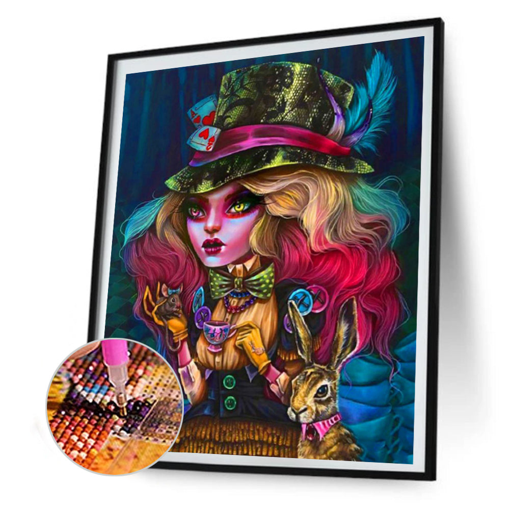 Gothic Woman - Full Round Drill Diamond Painting 50*60CM