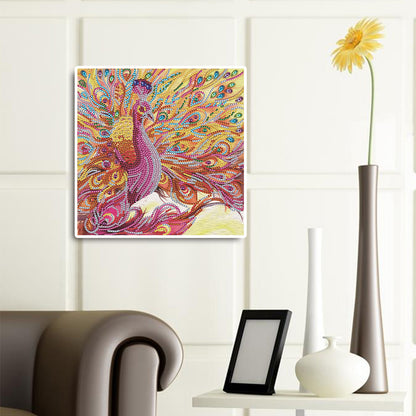Peacock - Special Shaped Drill Diamond Paiting 30*30CM