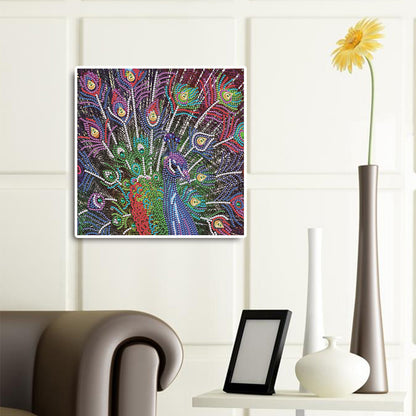 Peacock - Special Shaped Drill Diamond Paiting 30*30CM
