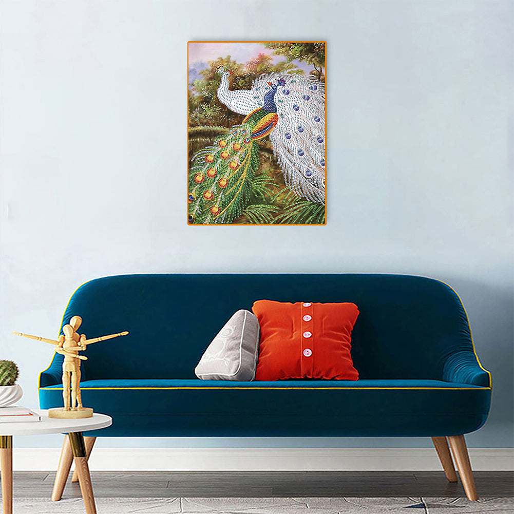 Peacock - Special Shaped Drill Diamond Paiting 30*40CM