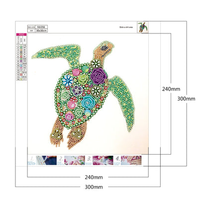 Sea Turtle - Special Shaped Drill Diamond Paiting 30*30CM